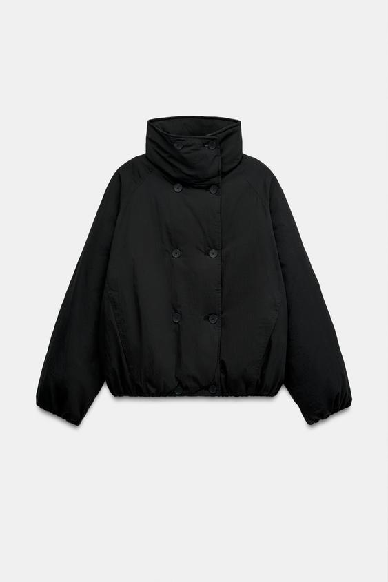 КОРОТКИЙ ДВОБОРТНИЙ АНОРАК - Чорний Zara - Зображення 0