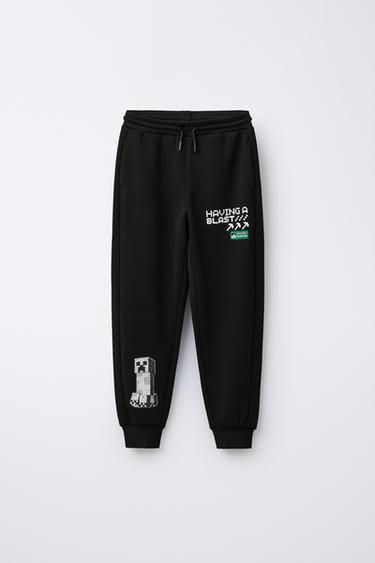 MINECRAFT © MOJANG AB. ™ JOGGERS - Black by Zara