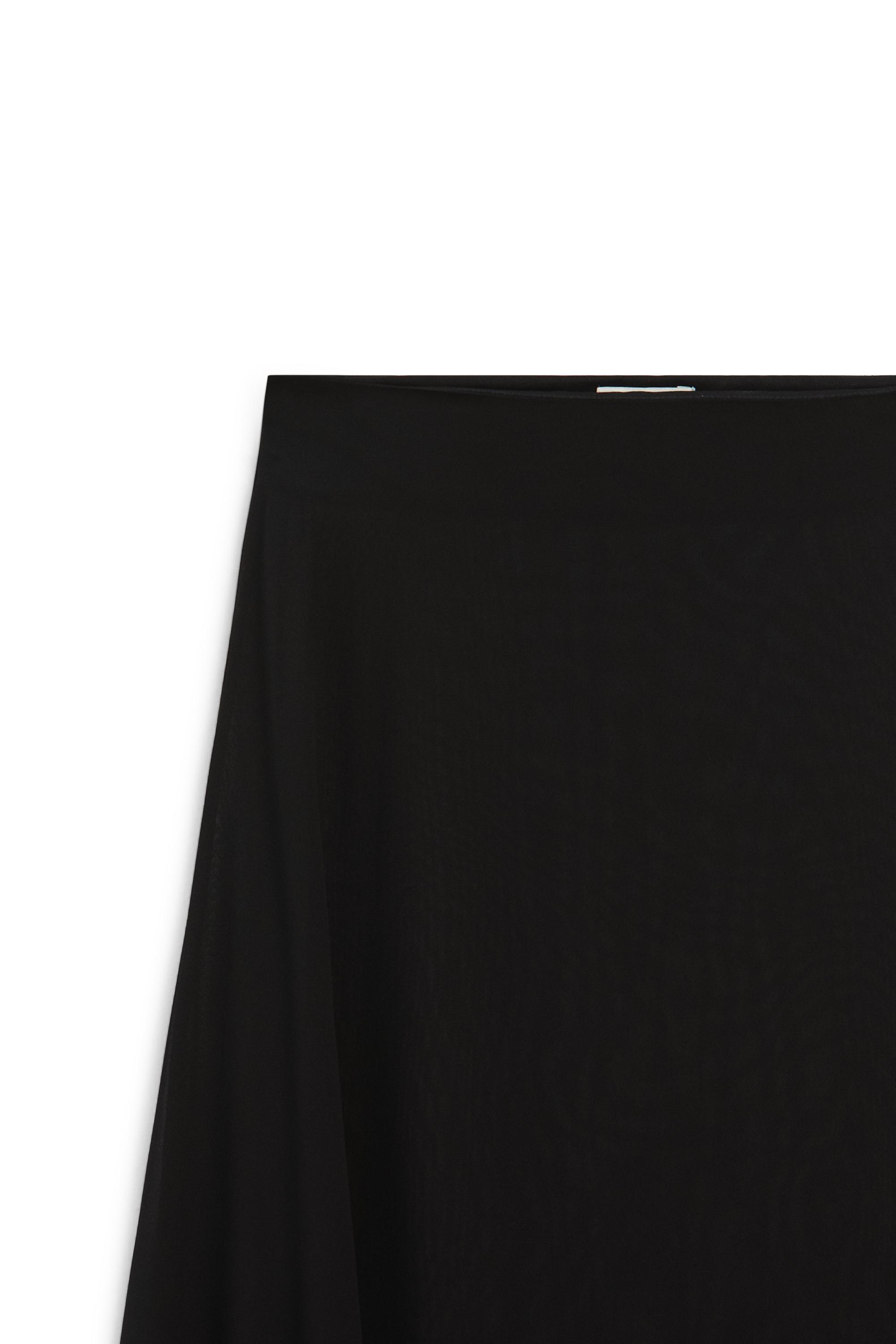 Semi-sheer asymmetric midi skirt - LIMITED EDITION