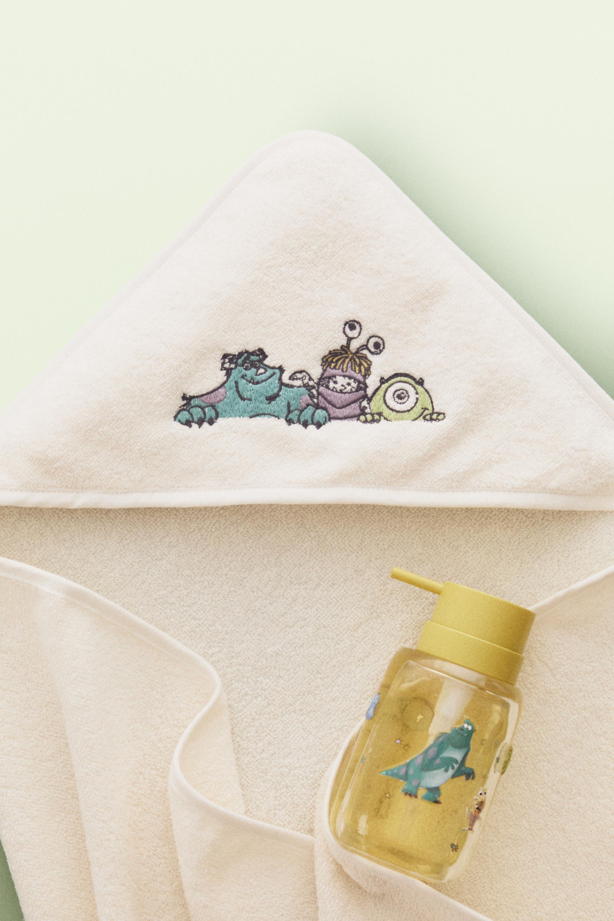 SORTIE DE BAIN À CAPUCHE BÉBÉ MONSTRES & CIE