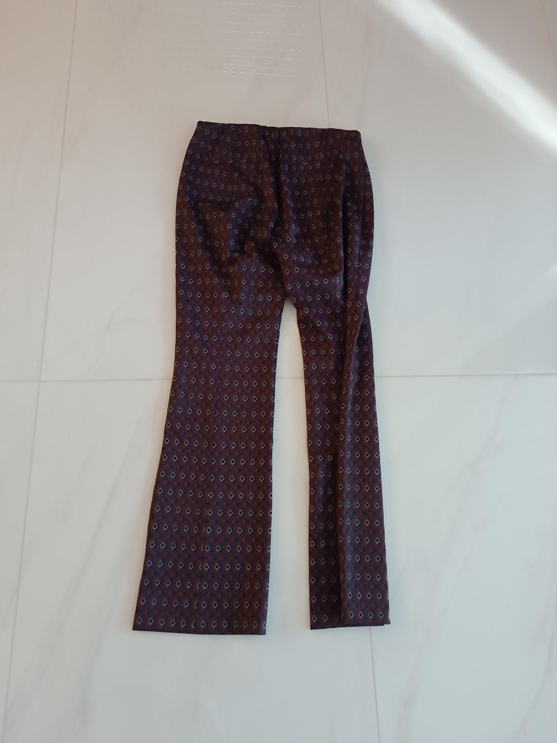 FLARE JACQUARD TROUSERS - Image 2