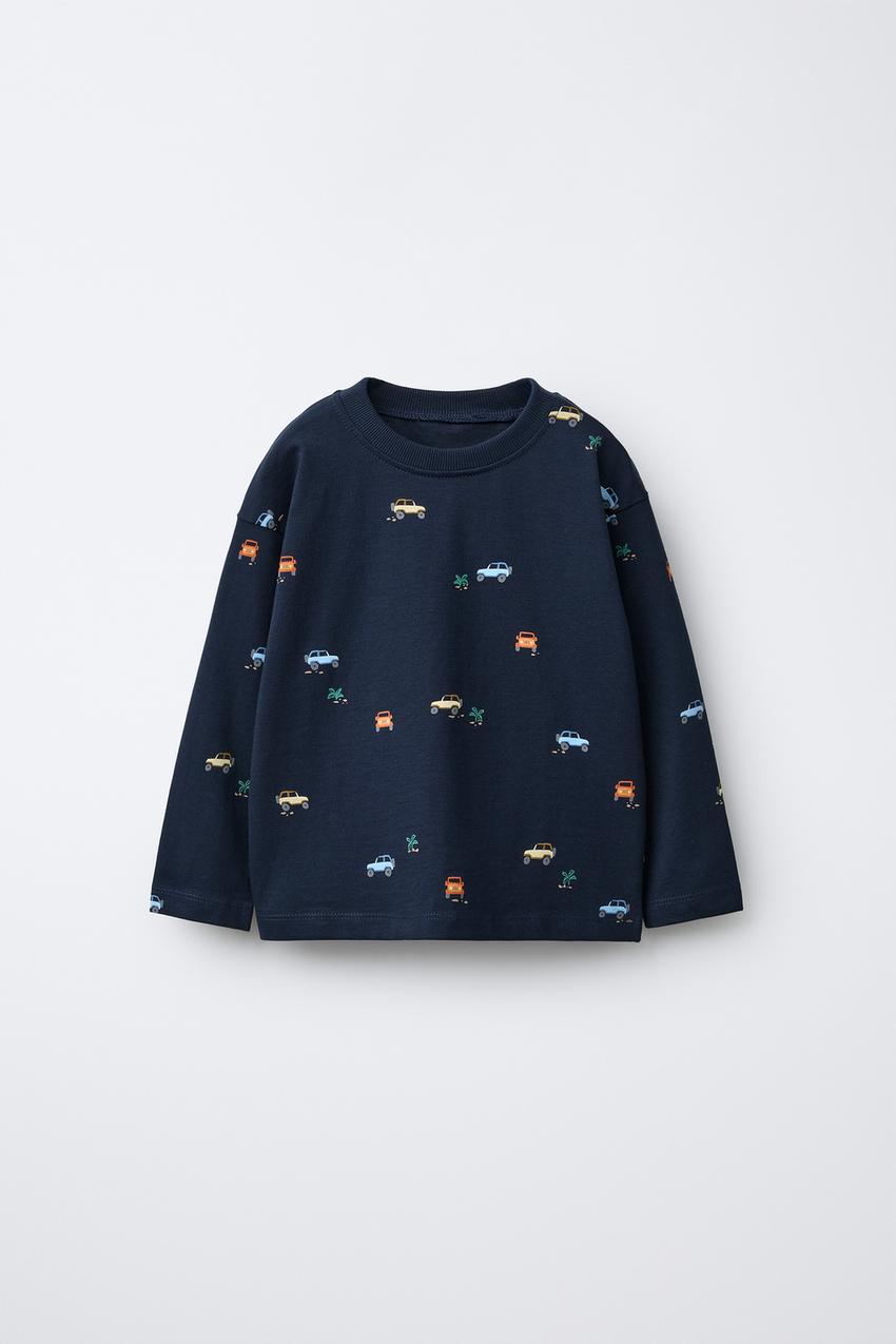 T-shirt Zara Fille Bleu Coton - Taille 5Y (110 Cm) - Neuf Avec étiquettes
