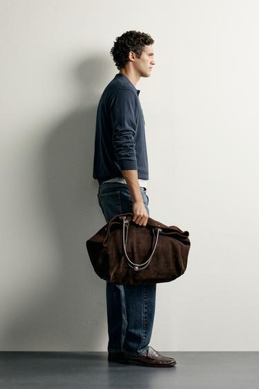 POLO EN MAILLE COTON ET CACHEMIRE - Bleu de Zara - Image 3