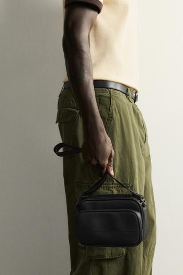 RUBBERISED CROSSBODY BAG - Black by Zara - Image 0