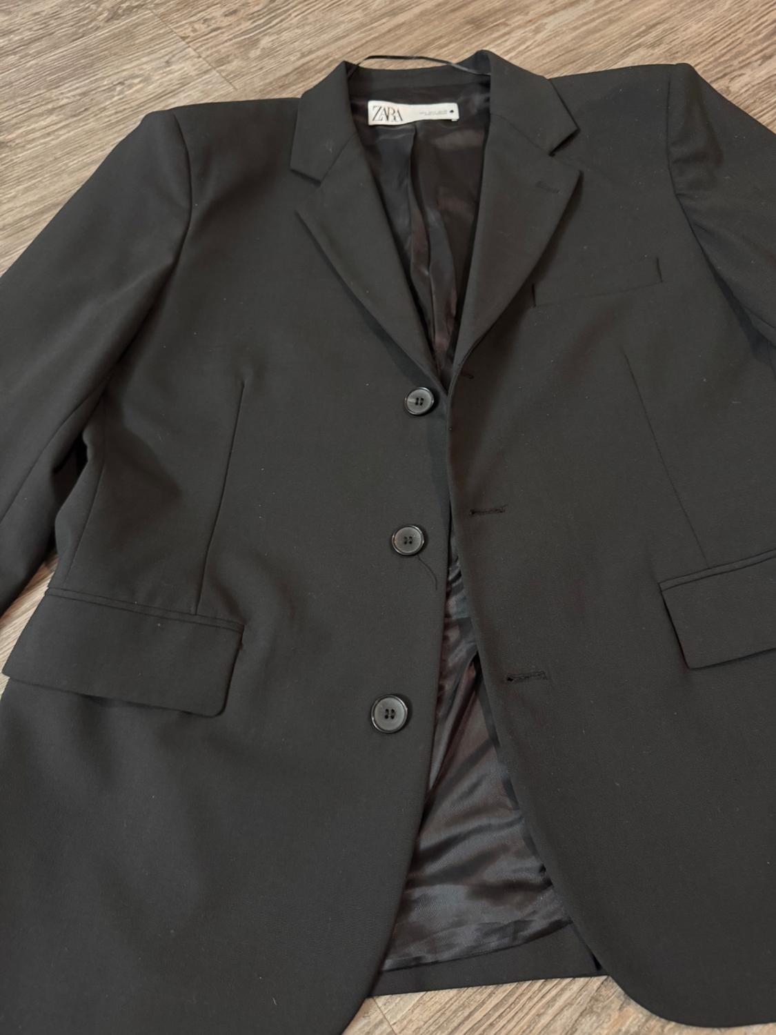 BLAZER RECTA CON LANA ZW COLLECTION - Image 2