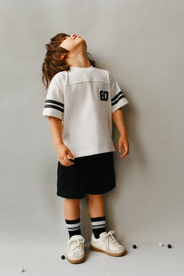 CAMISETA JOGGING - Blanco de Zara - Imagen 0