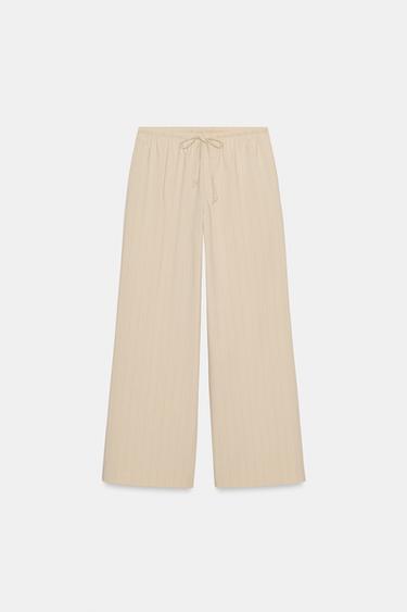 ZW COLLECTION STRIPED PYJAMA-STYLE TROUSERS - striped by Zara - Image 5