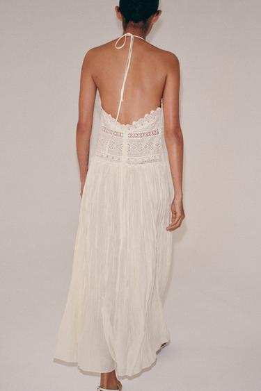 ZW COLLECTION LACE MIDI DRESS - Ecru by Zara - Image 2