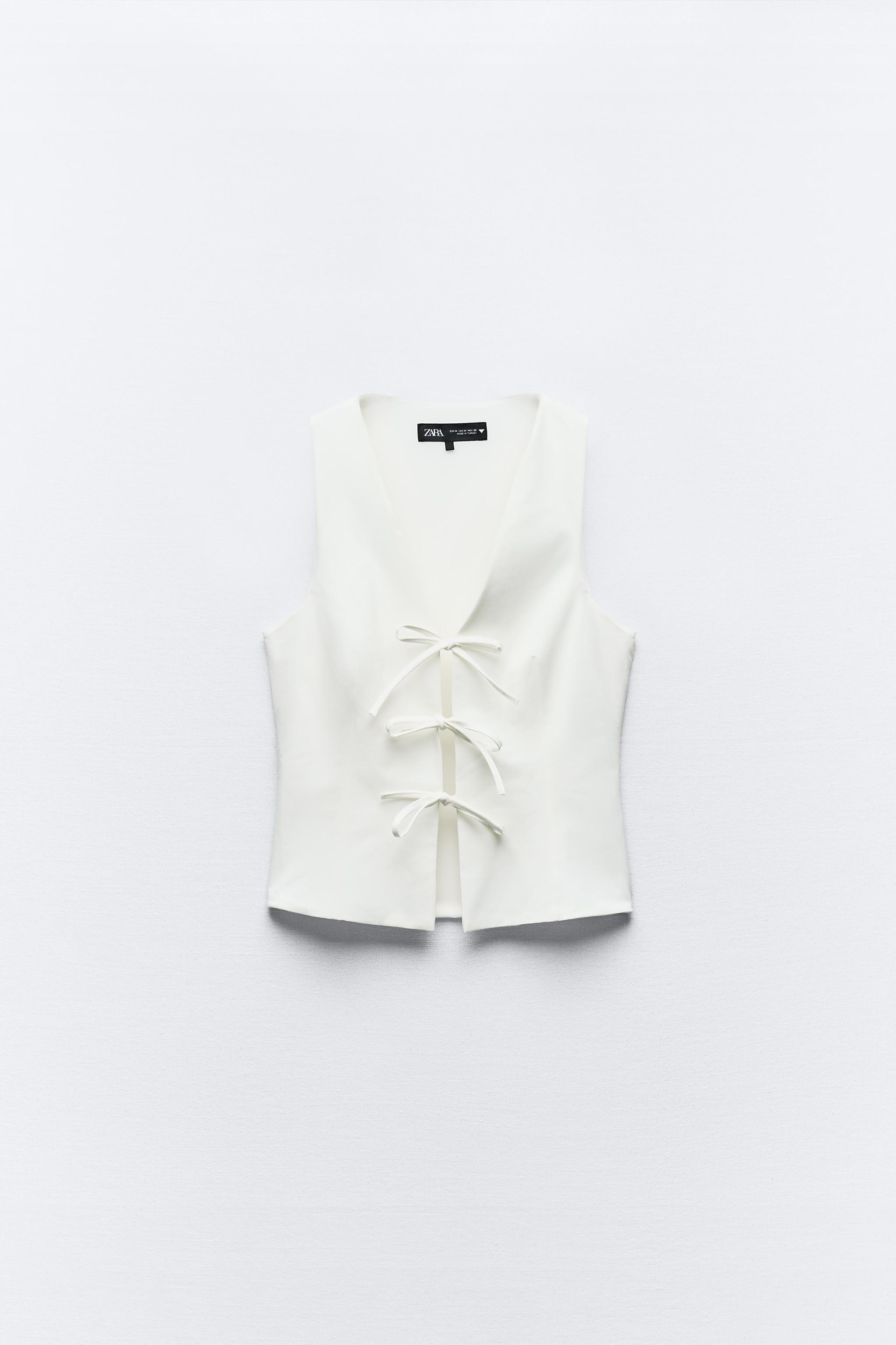 BOW HALTER TOP - White | ZARA United States