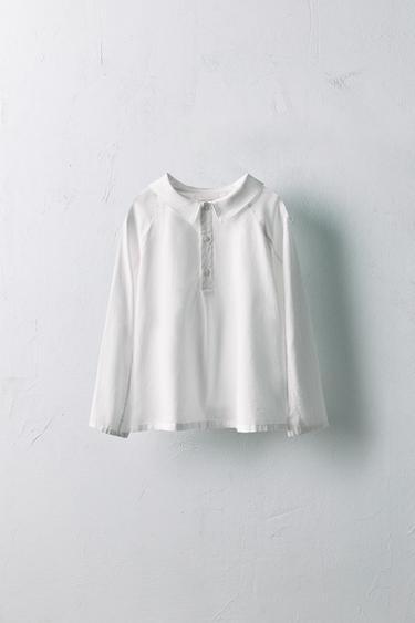 AGES 2-5/LIMITED EDITION V-NECK SHIRT - Oyster-white by Zara - Image 0