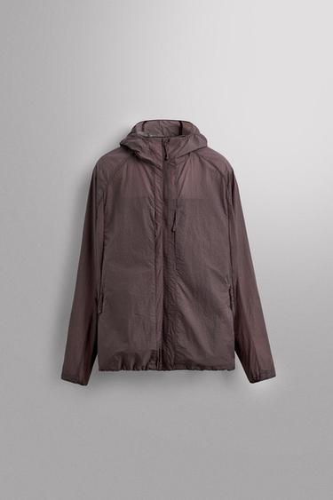 REFLECTIVE WINDBREAKER JACKET - Purple by Zara
