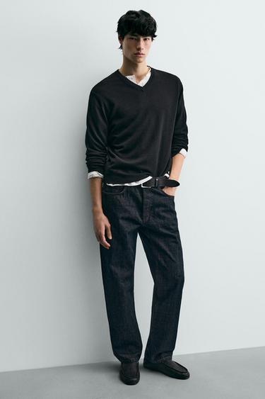 GIÀY MOCCASIN DA - Đen từ Zara - Hình ảnh 0