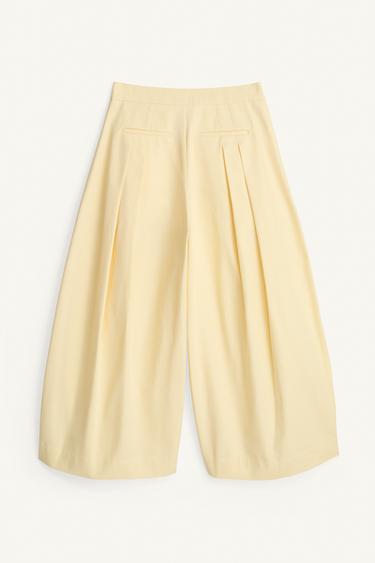 LIMITED EDITION DARTED TROUSERS - Yellow by Zara - Image 5