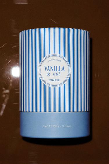 (300 G) VANILLA & NUT SCENTED CANDLE - Ecru / Beige by Zara