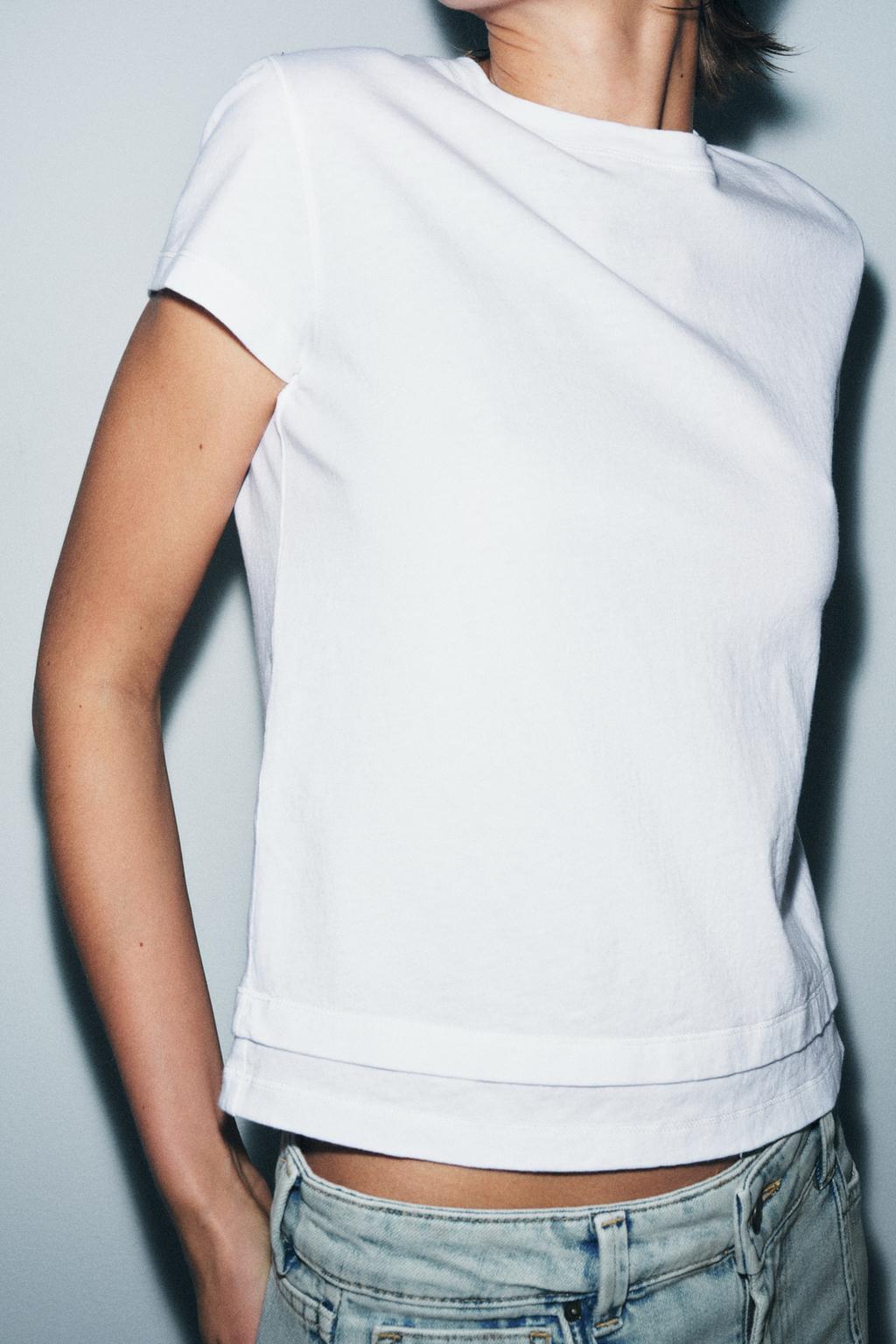 DOUBLE EFFECT SHORT SLEEVE T-SHIRT