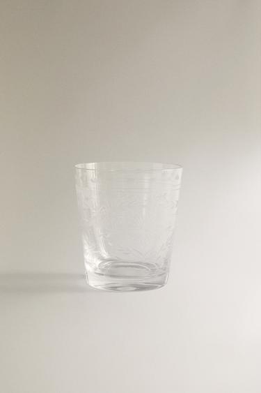 COPO DE VIDRO LAPIDADO - 990 da Zara - Imagem 0