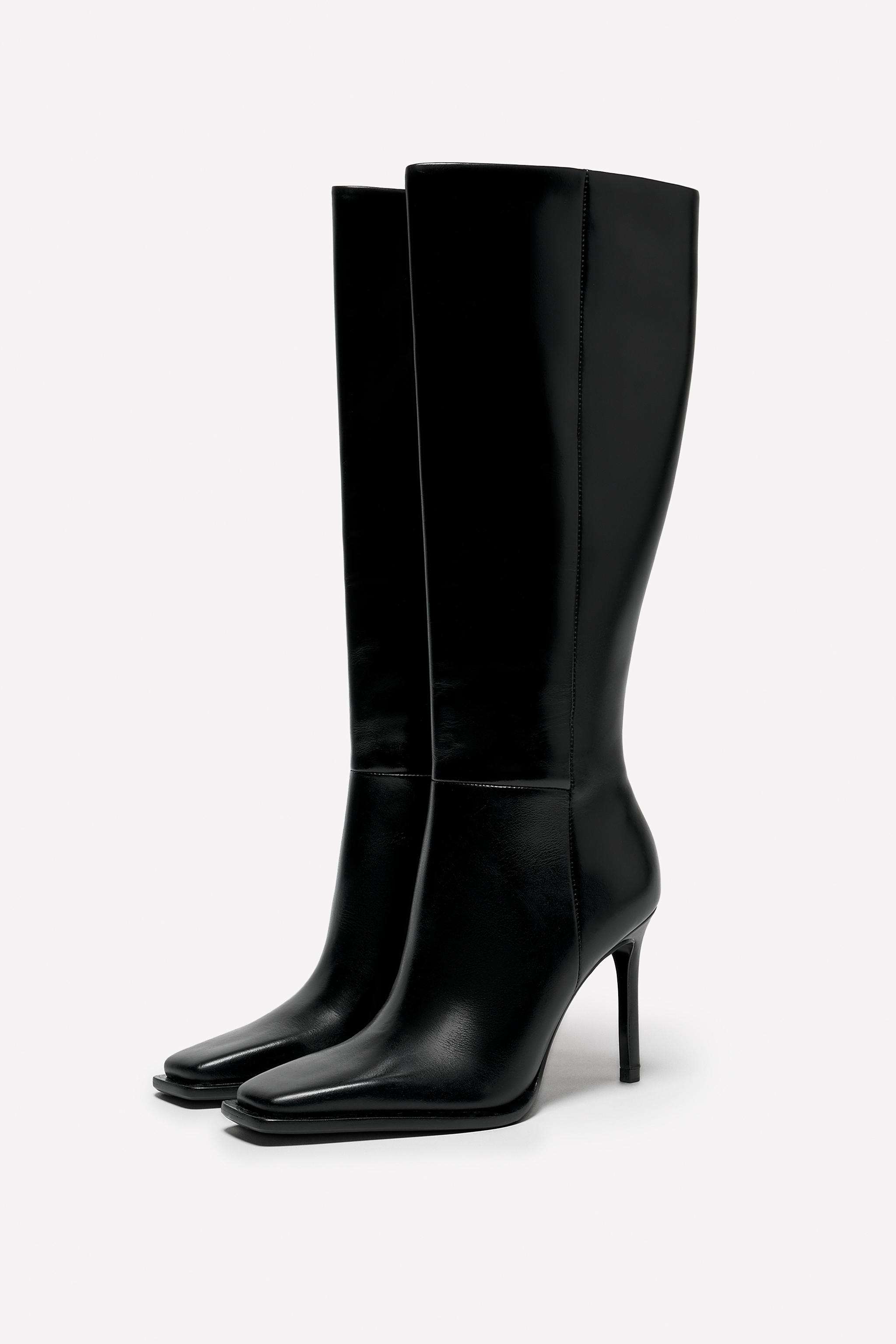 LEATHER HEEL BOOT LUDOVIC DE SAINT SERNIN x ZARA