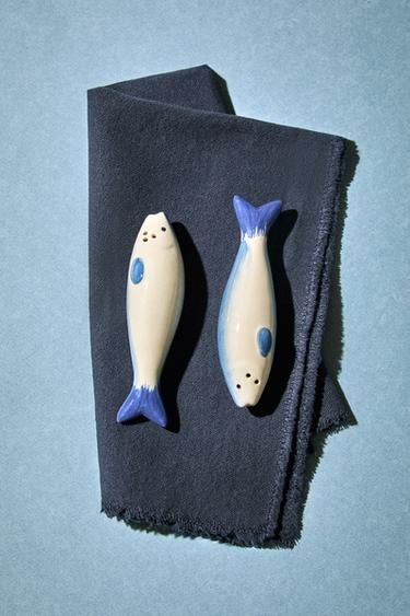 ENSEMBLE SALIÈRE ET POIVRIÈRE SARDINES - Bleu de Zara - Image 6