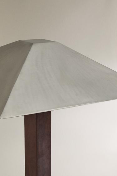 METAL AND WOOD FLOOR LAMP - Brown by Zara - Image 5