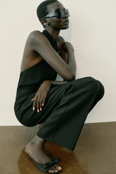 BOW HEELED SANDALS - Black by Zara