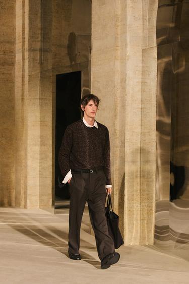 Flecked knit sweater - LIMITED EDITION — Brown 1