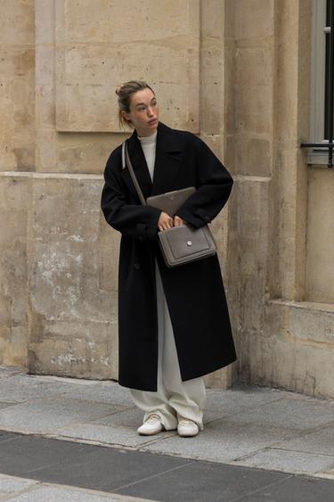 SOFT OVERSIZE COAT - Black by Zara - Image 1