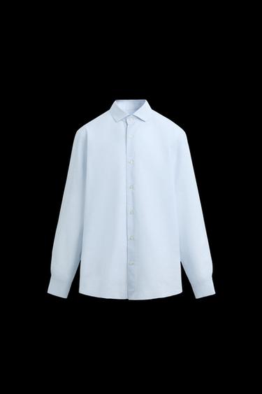 Zara COTTON - LYOCELL SHIRT - Blue - Image 0