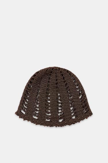 Zara HEEGELDATUD MÜTS PÄRLITEGA - Brown