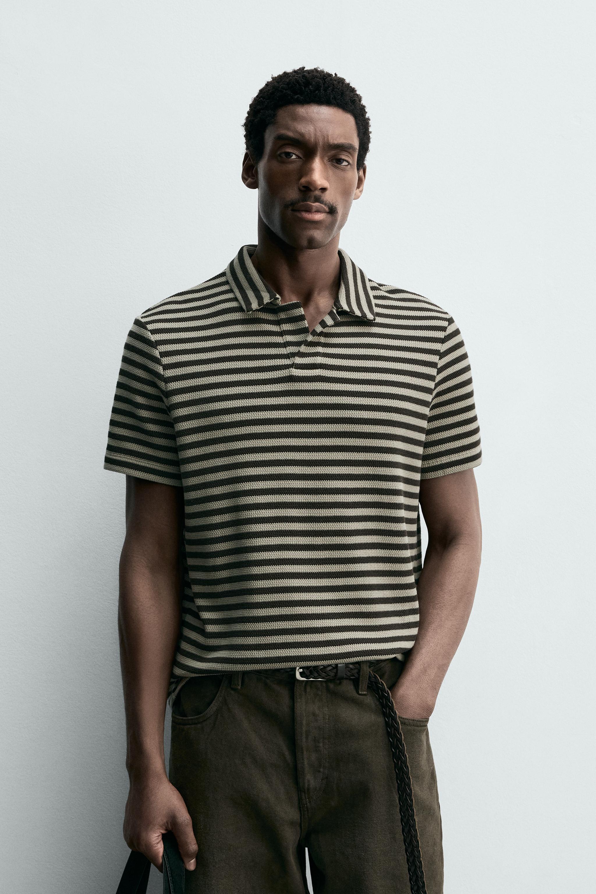 RELAXED FIT TEXTURED POLO