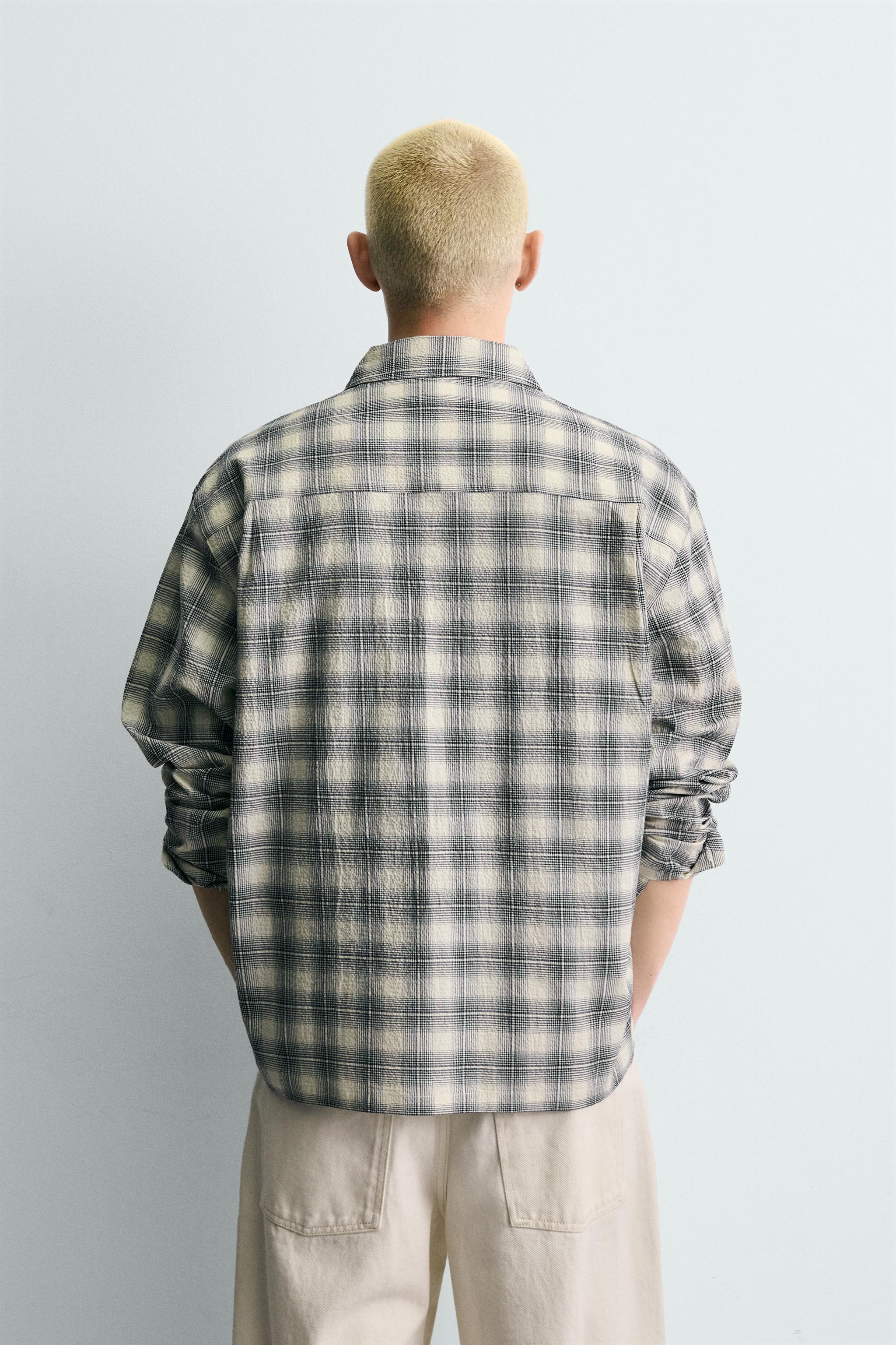 PLAID BOXY FIT SHIRT