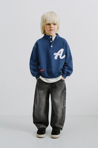 BARREL-JEANS MIT BUNDFALTEN - Grau von Zara