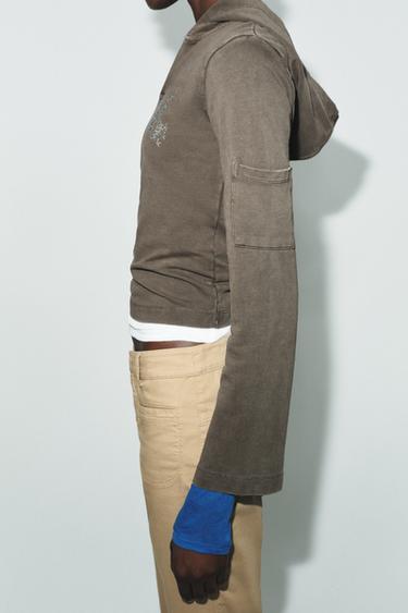 SWEAT À CAPUCHE BRATZ® - Marron foncé de Zara - Image 3