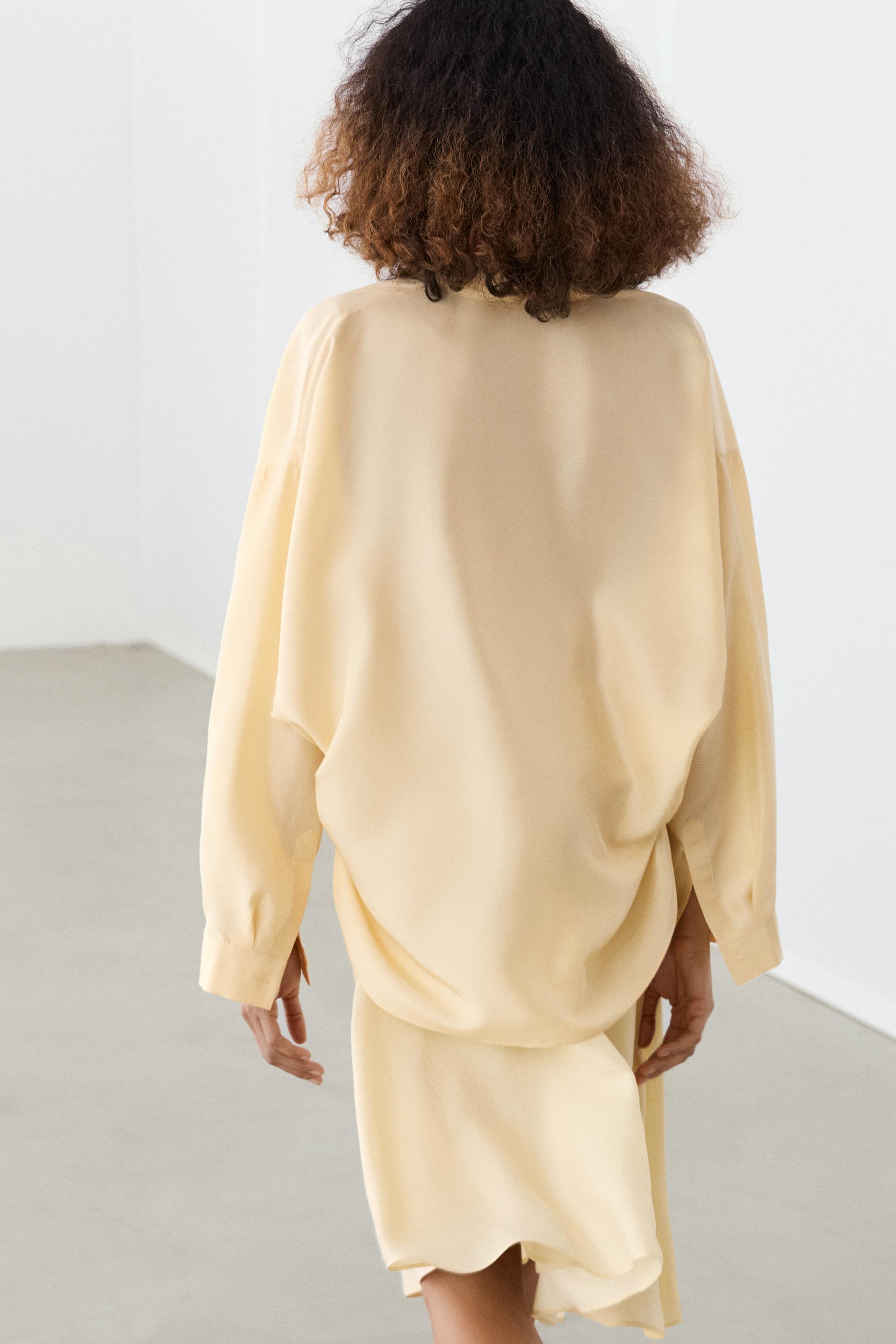 Flowing 100% silk shirt