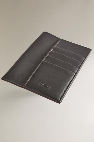 PORTE-DOCUMENTS DE VOYAGE EN CUIR - Marron chocolat de Zara - Image 4
