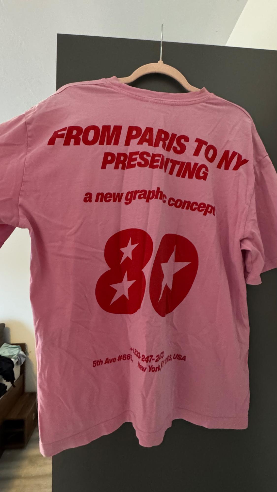 FADED-EFFECT T-SHIRT WITH SLOGAN - Image 3