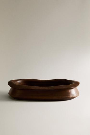 PLATEAU IRRÉGULIER BOIS - Beige clair de Zara