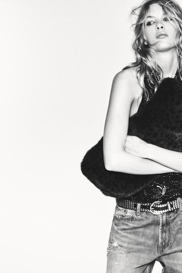 BOSSA SHOPPER EFECTE PÈL - Lleopard de Zara