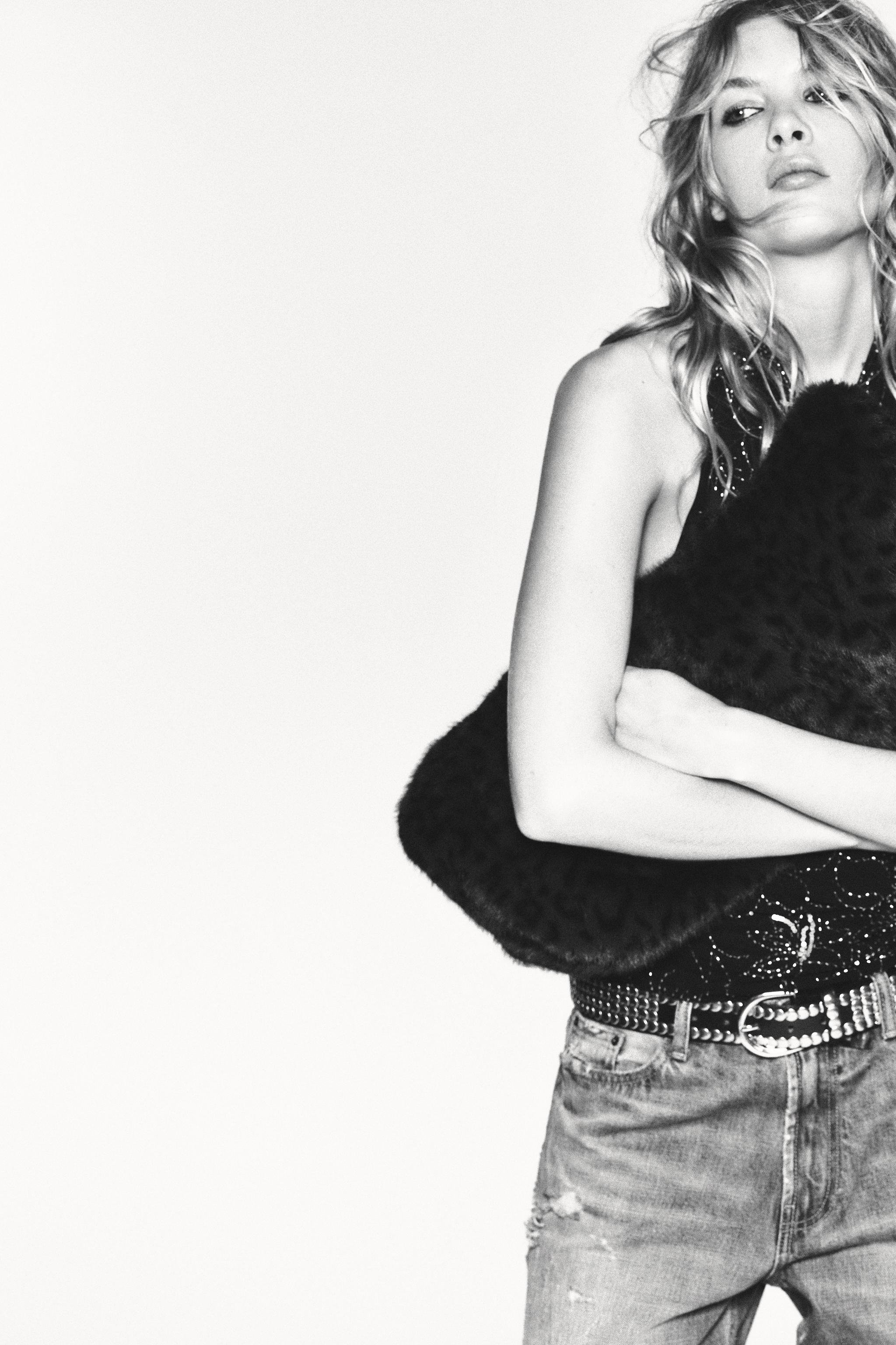 SAC SHOPPER EFFET FOURRURE