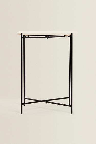 MESA AUXILIAR MÁRMOL - Blanco roto de Zara