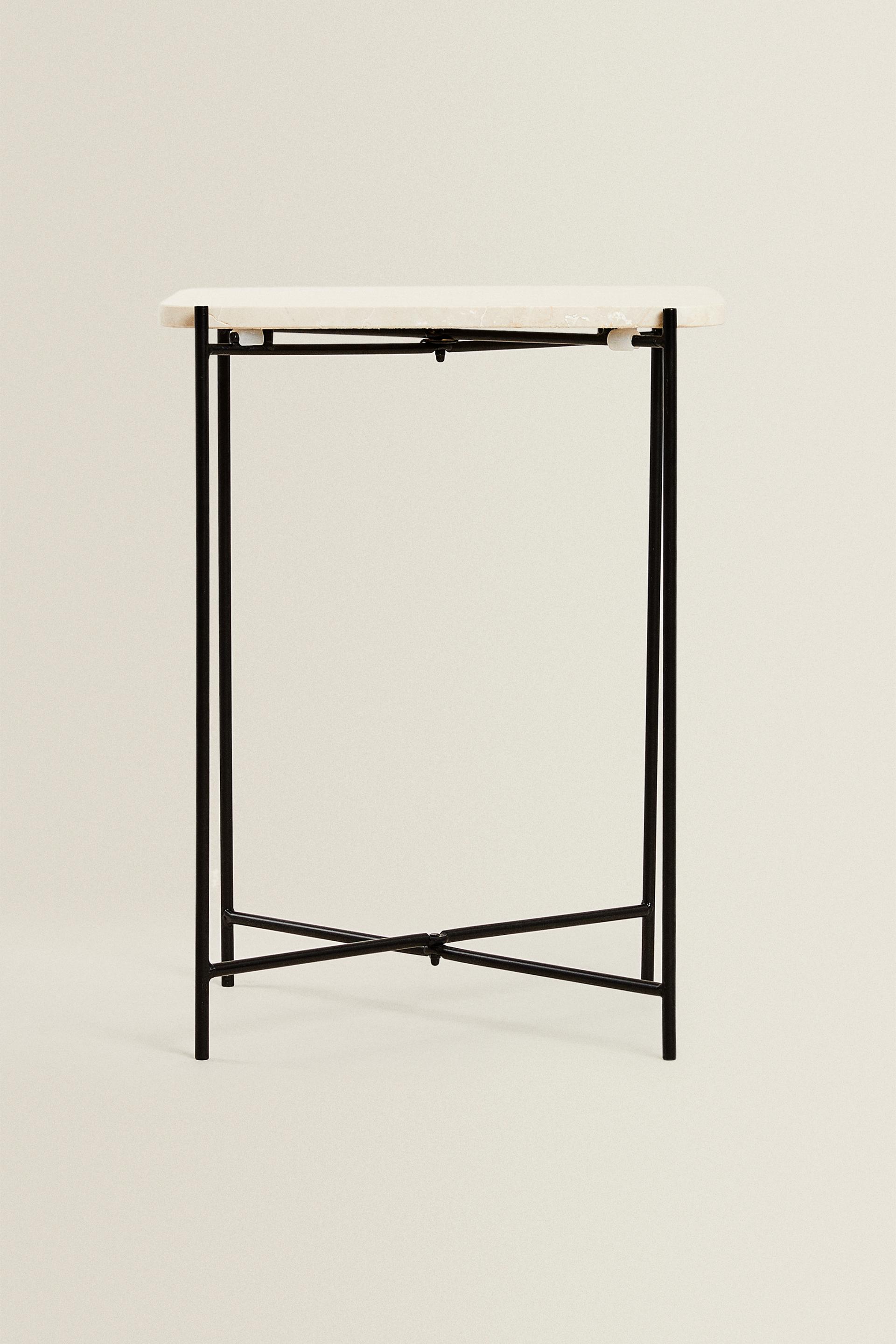 MARBLE SIDE TABLE - Oyster-white | ZARA United Kingdom