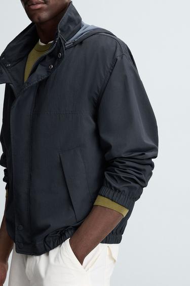 BLOUSON TECHNIQUE DÉPERLANT - Bleu marine de Zara - Image 4