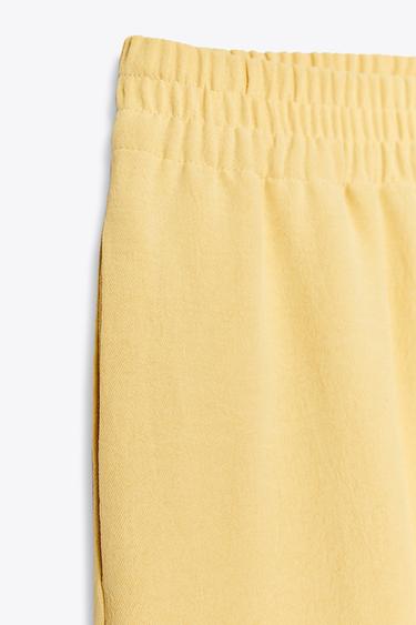 PANTALON FLUIDE LARGE - Jaune de Zara - Image 5