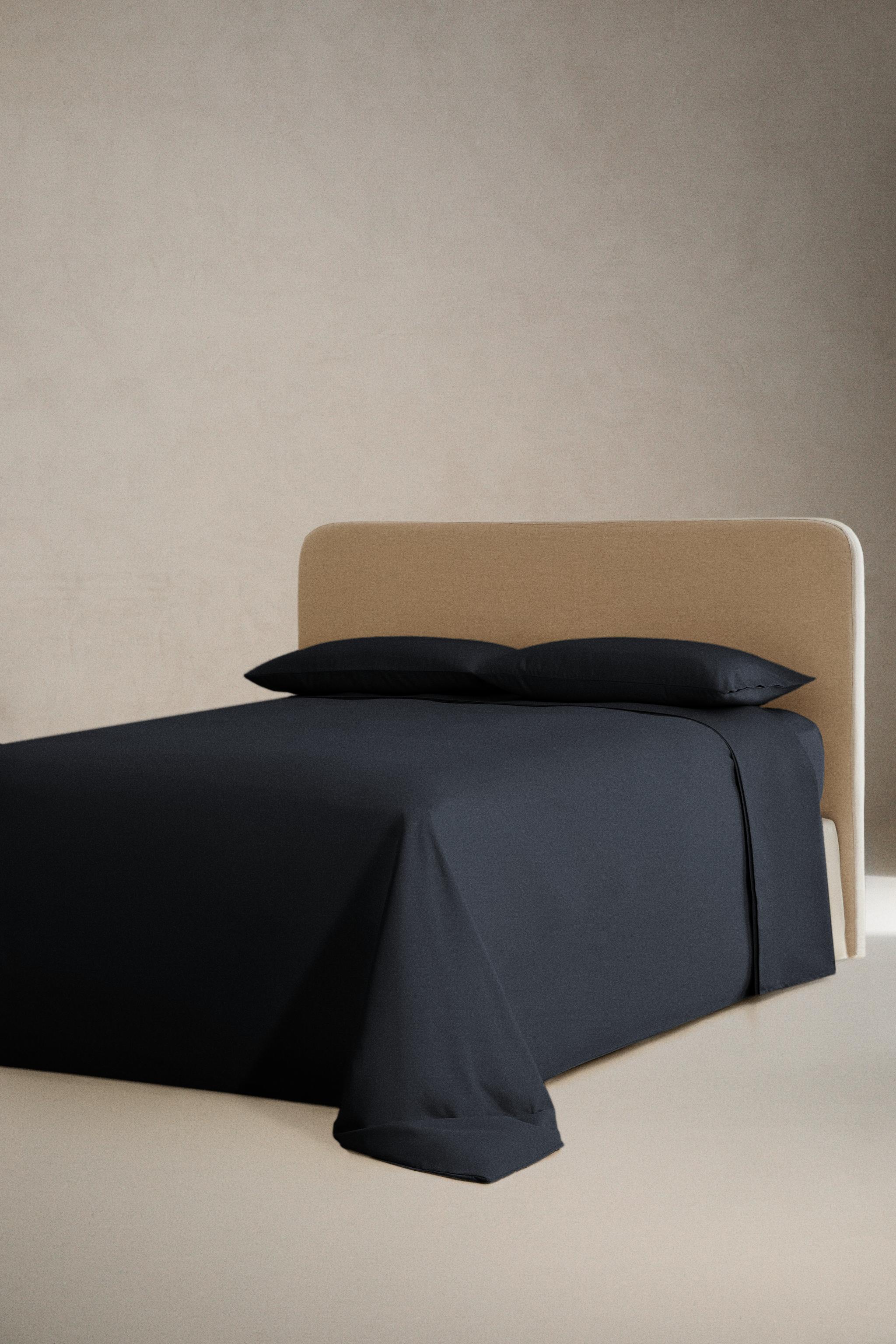 SATEEN FITTED SHEET | 11.8" THICK (1000 THREAD COUNT) — Dark navy