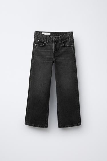 JEANS WIDE LEG ALAS BRILLO - Negro de Zara