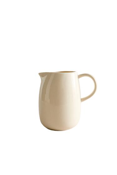MILCHKRUG EINFARBIG STEINGUT - Cremefarben von Zara