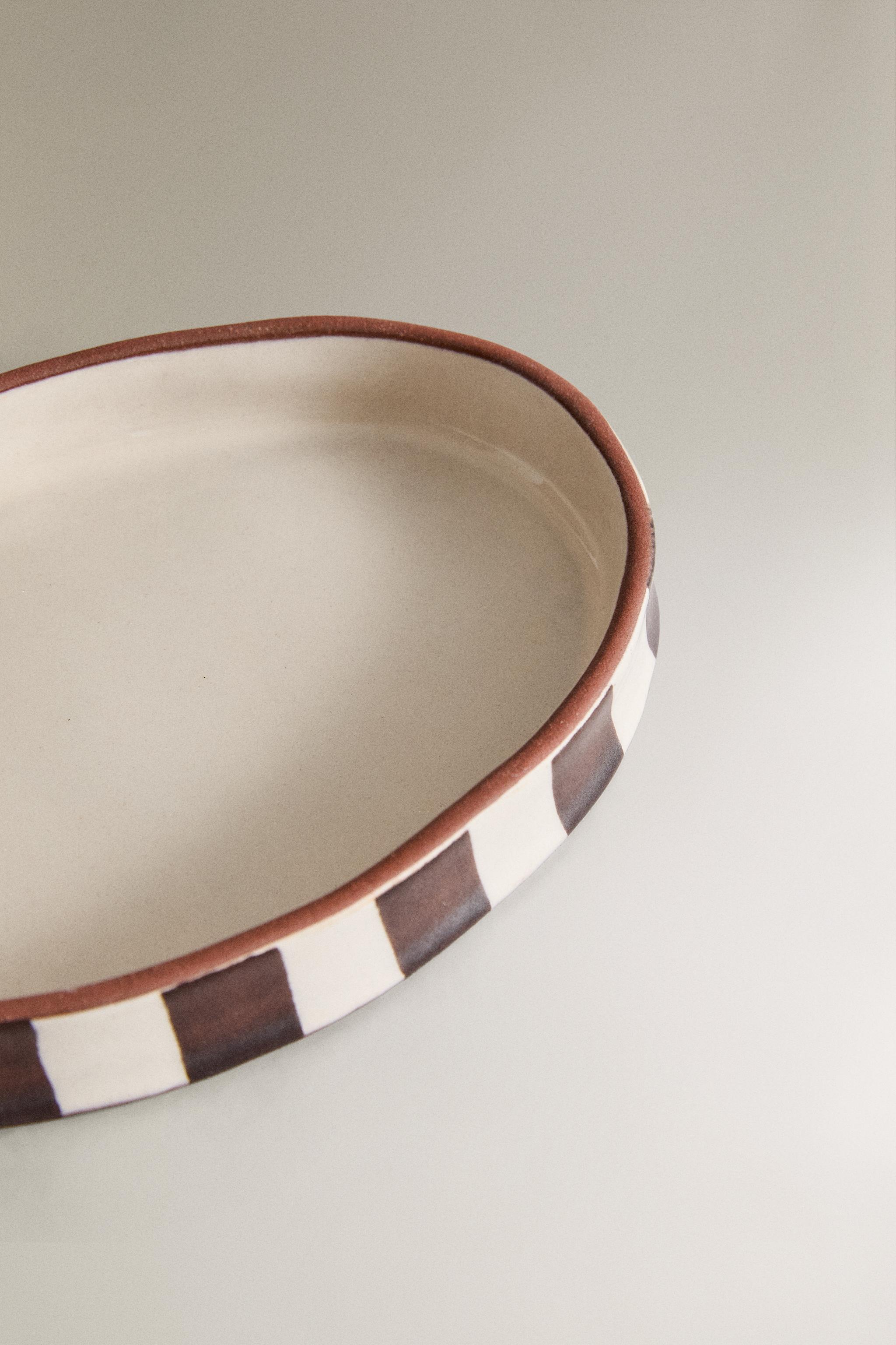 PORTE-SAVON RAYURES MARRON