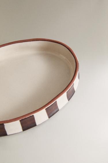 BROWN STRIPED SOAP DISH - Brown by Zara - Image 2