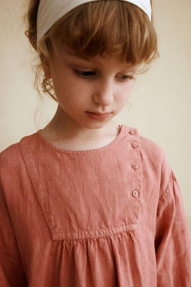 100% LINEN DRESS CREATED BY CARAMEL LONDON X ZARA - Terracotta by Zara - Image 5