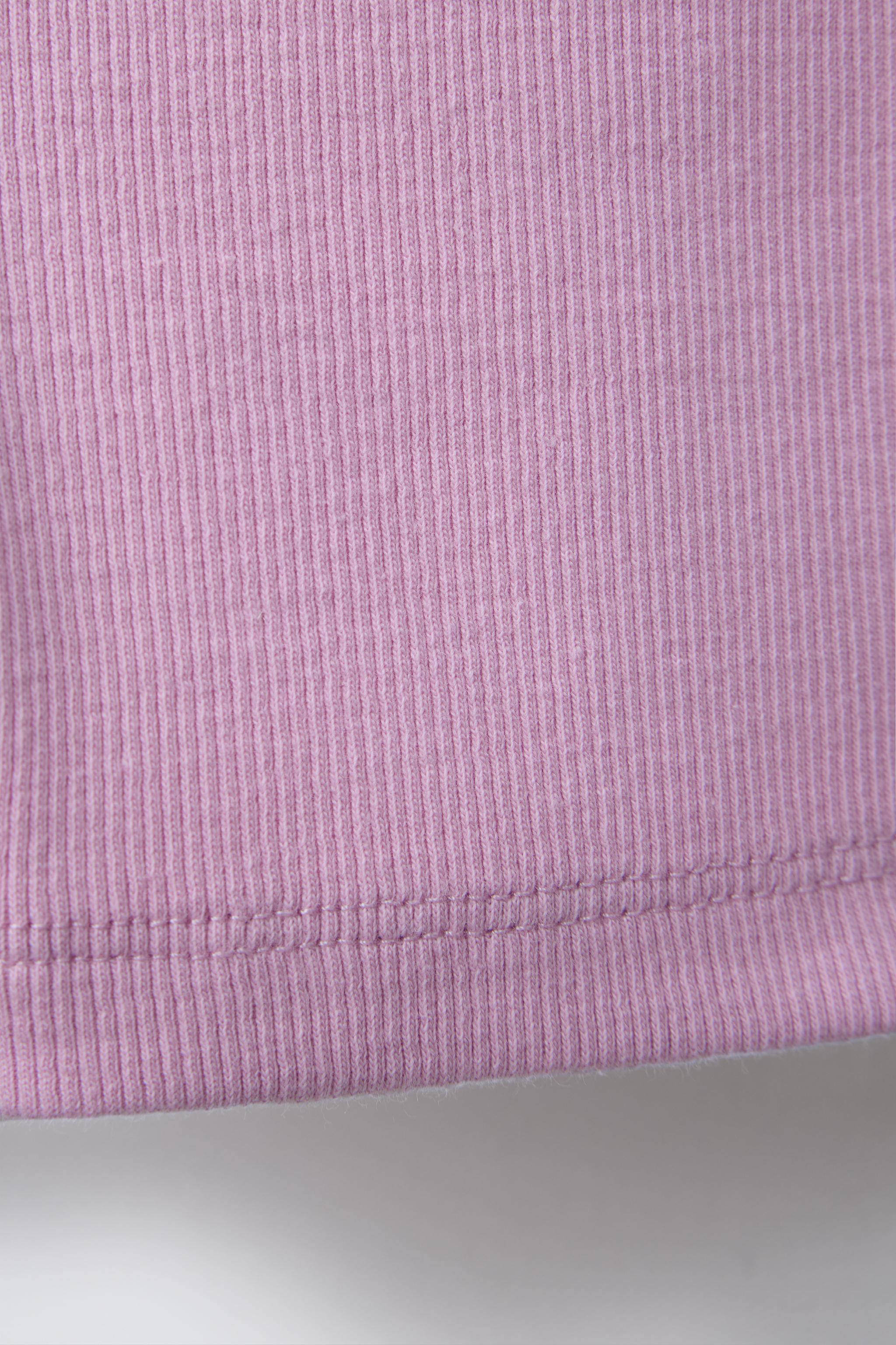 RIB-KNIT BIKE SHORTS - Intense coral | ZARA United States