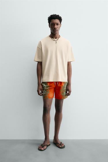 CAMISETA ESTAMPAS COMBINADAS GABRIEL AZEVEDO X ZARA - Branco-marfim da Zara